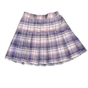 Purple Pendleton Skirt Womens Plaid Pleated Preppy Girls Skirt
